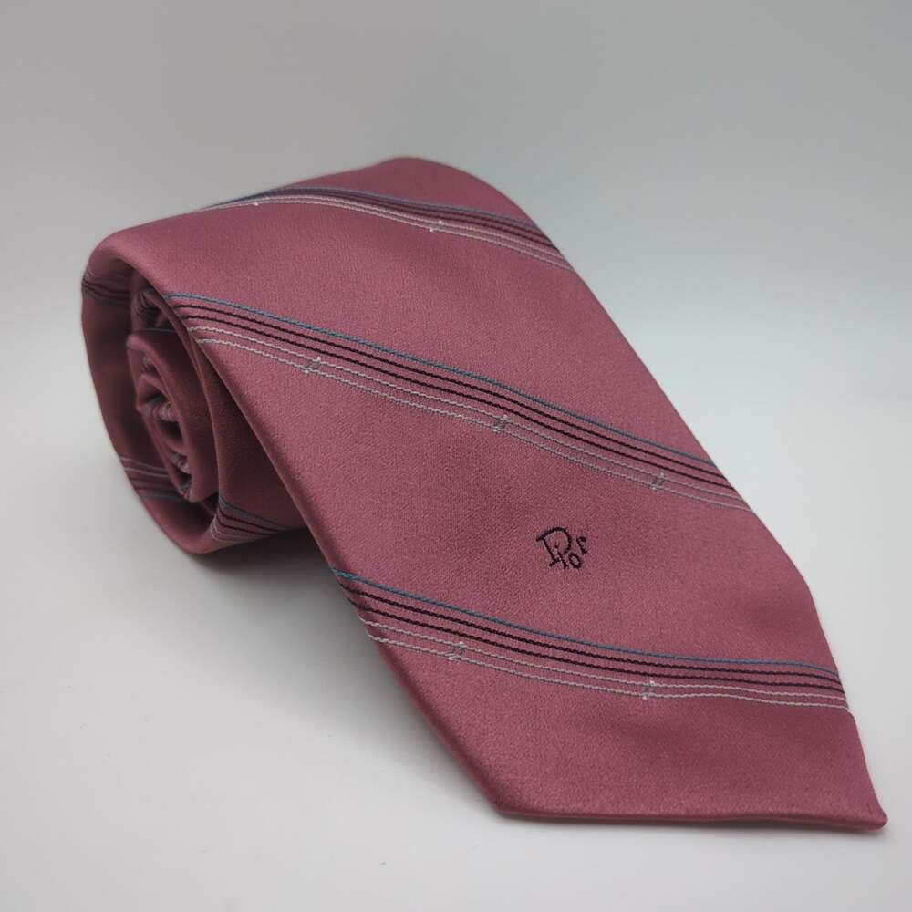 Christian Dior Striped Tie (3 1/4" Wide, Made in USA)